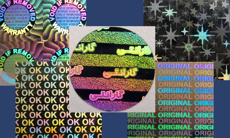 هولوگرام با طرحهای عمومی